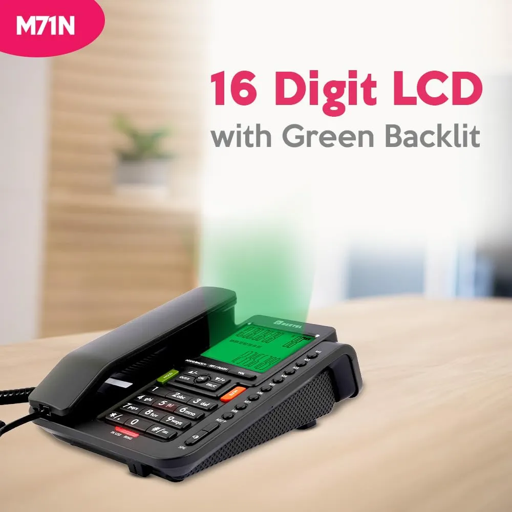 Beetel Wired  Telephone Set (Black) M71N view 3